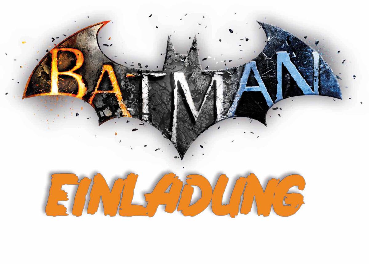 Batman-Einladungskarten